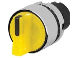 Comutator rotativ 22mm galben IP65 EAO
