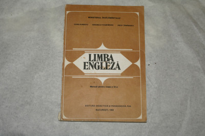 Manual limba engleza Clasa a IX-a - Doris Bunaciu sa - 1993 foto