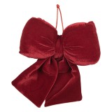 Cumpara ieftin Fundita Craciun textil rosu 18x10x20 cm