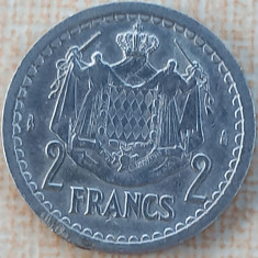 (M2070) MONEDA MONACO - 2 FRANCS 1943, LOUIS II PRINT DE MONACO