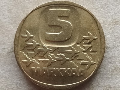 FINLANDA-5 MARKKAA 1985 foto