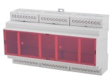 Carcasă pentru șină DIN ABS gri 90x159x57 mm