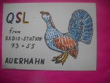 HOPCT 15132 AUERHAHN [ COCOS DE MUNTE ] -GERMANIA--CARTE POSTALA RADIO AMATOR / RADIOAMATORI CARICATURA -CIRCULATA