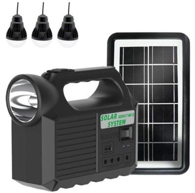 Kit solar GD-8017 MUSIC portabil cu 3 becuri foto