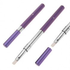 Pensula modelare gel, violet - nr.6, retractabila foto