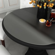 vidaXL Folie de protecție masă, mat, &Oslash; 60 cm, PVC, 2 mm