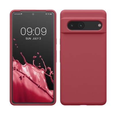 Husa kwmobile pentru Google Pixel 7, Silicon, Roz, 59451.167 foto