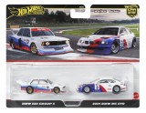HOT WHEELS PREMIUM SET 2 MASINUTE METALICE BMW 320 GROUP 5 SI BMW 3 GTR 2001 SCARA 1:64