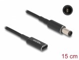 Adaptor de incarcare laptop USB type C la HP 7.4 x 5.0 mm M-T 0.15m, Delock 60032