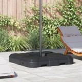vidaXL Set Bază Umbrelă 2 pcs Negru 88.5 x 88.5 x 12 cm Plastic