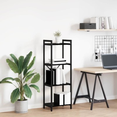 vidaXL Bibliotecă Stejar negru 40 x 30 x 118 cm Lemn compozit foto