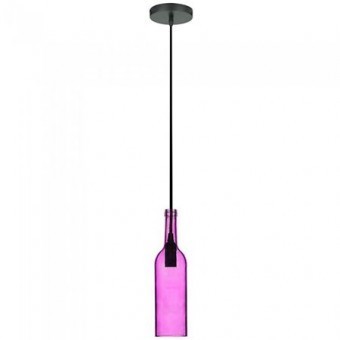 PENDUL TAVAN MODEL STICLA VIN CULOARE ROZ