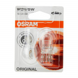 Set 2 Becuri 12V W21 5W Osram, Original Blister, OSRAM&reg;