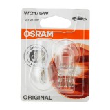 Set 2 Becuri 12V W21 5W Osram, Original Blister