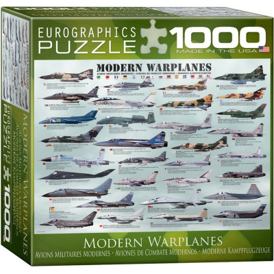 Puzzle 1000 piese Modern Warplanes (mic) foto