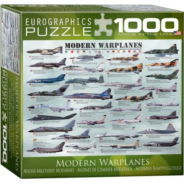 Puzzle 1000 piese Modern Warplanes (mic)