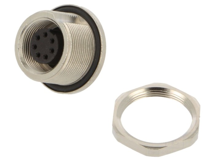 Conector M9 mamă 7 pini aurit