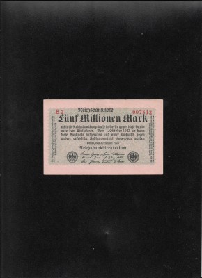 Germania 5000000 5 000 000 marci mark 1923 seria007812 aunc foto