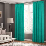 Draperie tip tesatura in cu rejansa din bumbac tip fagure, Madison, 150x255 cm, densitate 700 g/ml, Marjan, 1 buc