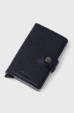Secrid Portofel de piele femei, culoarea bleumarin MVG.NAVY.SILVER-Navy.Silve
