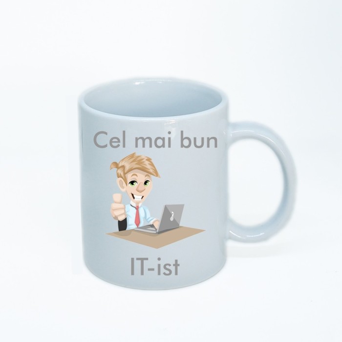 Cana alba personalizata It-ist, INOVATIX&reg;. 330ml