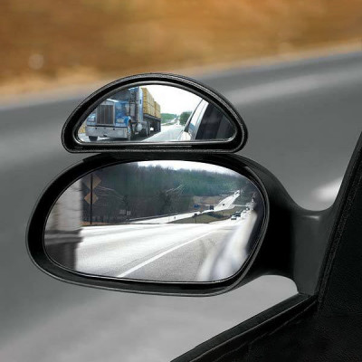 Oglinda suplimentara auto de tip Unghi Mort, latime 11,5 cm, prindere pe oglinda exterioara foto