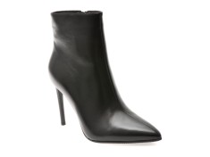 Botine elegante EPICA negre, E32778B, din piele naturala