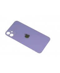 Capac Baterie Apple iPhone 11 Mov, cu gaura pentru camera mare foto