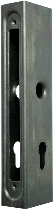 Carcasa metalica pentru broasca incastrabila, distanta 72 mm, profil 40x60 mm, otel negalvanizat