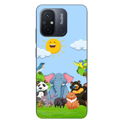 Husa compatibila cu Xiaomi Redmi 12C Silicon Gel Tpu Model Prietenii Junglei foto