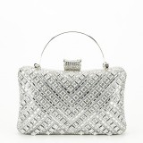 Cumpara ieftin Geanta clutch argintie cu model 3d BYH-87900 06