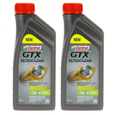 Pachet 2 litri Ulei Castrol GTX Ultraclean 10W40 A3 B4 foto