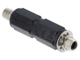 Adaptor DC 5,5x2,5mm 5A negru DELOCK 90940, dublu capăt
