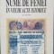 Nume de femei in vechi acte istorice