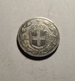 Moneda Italia 2 Lire 1898, Umberto I, Argint, Rara, Piesa de Colectie