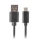 Cablu USB-C USB-A 2.0 1 m negru QC 3.0