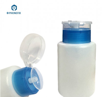 Scule Service 180ML Plastic Press Pump Dispenser Liquid Alcohol Bottle Cleaner foto