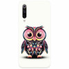 Husa silicon pentru Xiaomi Mi 9, Colorful Owl Illustration
