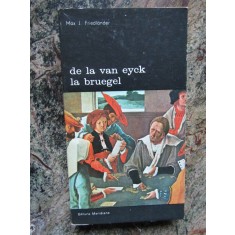 DE LA VAN EYCK LA BRUEGEL-MAX J. FRIEDLANDER