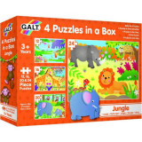 Set 4 puzzle-uri jungla (12, 16, 20, 24 piese), Galt