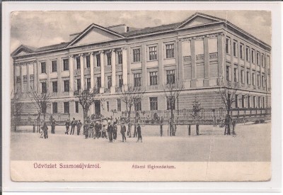 Carte postala circulata in anul 1918 Gherla foto
