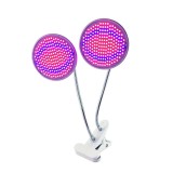 Lamp&Auml; cu led pentru plante de interior, 290 led-uri, cap dublu, 2 culori, f&Auml;r&Auml; c&Auml;ldur&Auml;, prindere cu clips, 46x11.5x9.2 cm