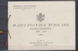 ROMANIA 1928 LP 81 MARCI POSTALE JUBILIARE ALIPIREA DOBROGEI 1878-1928 CARNET, Nestampilat