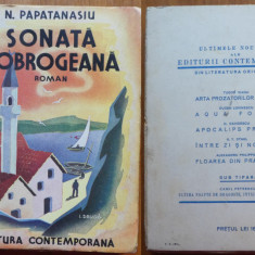 N. Papatanasiu , Sonata dobrogeana , 1942 , prima editie , Braila , Dobrogea