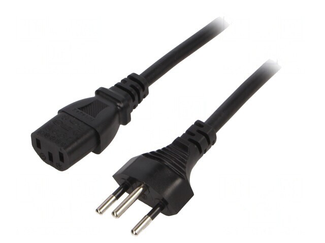 Cablu Alimentare 3x1mm2 IEC C13 SEV-1011 1.8m Negru