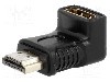 Cablu {{Tip cablu de conectare}}, HDMI mufa, HDMI soclu 90&deg;, {{Lungime cablu}}, {{Culoare izola&amp;#355;ie}}, Goobay - 51727