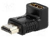 Cablu {{Tip cablu de conectare}}, HDMI mufa, HDMI soclu 90&amp;deg;, {{Lungime cablu}}, {{Culoare izola&amp;amp;#355;ie}}, Goobay - 51727 foto