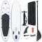 vidaXL Set placă stand up paddle SUP surf gonflabilă, albastru și alb 90633