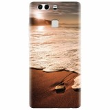 Husa silicon pentru Huawei P9, Sunset Foamy Beach Wave