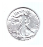 Moneda SUA 1/2 dollar/dolar 1946, uzata, curata